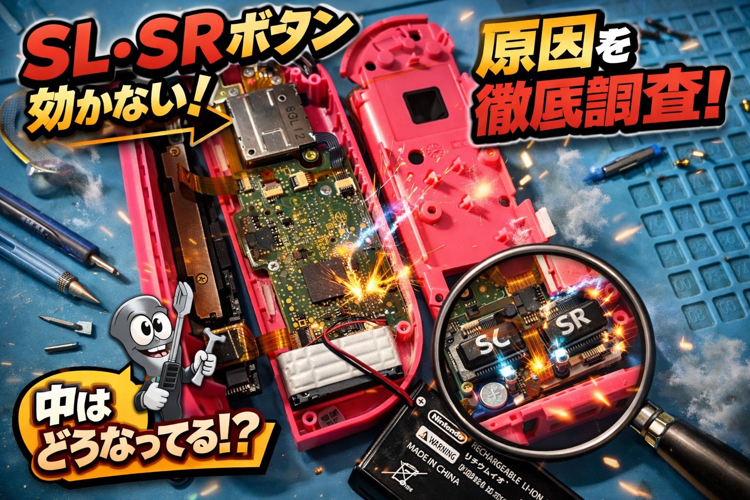 SwitchジョイコンのSL・SRボタンが反応しない…その原因とは？