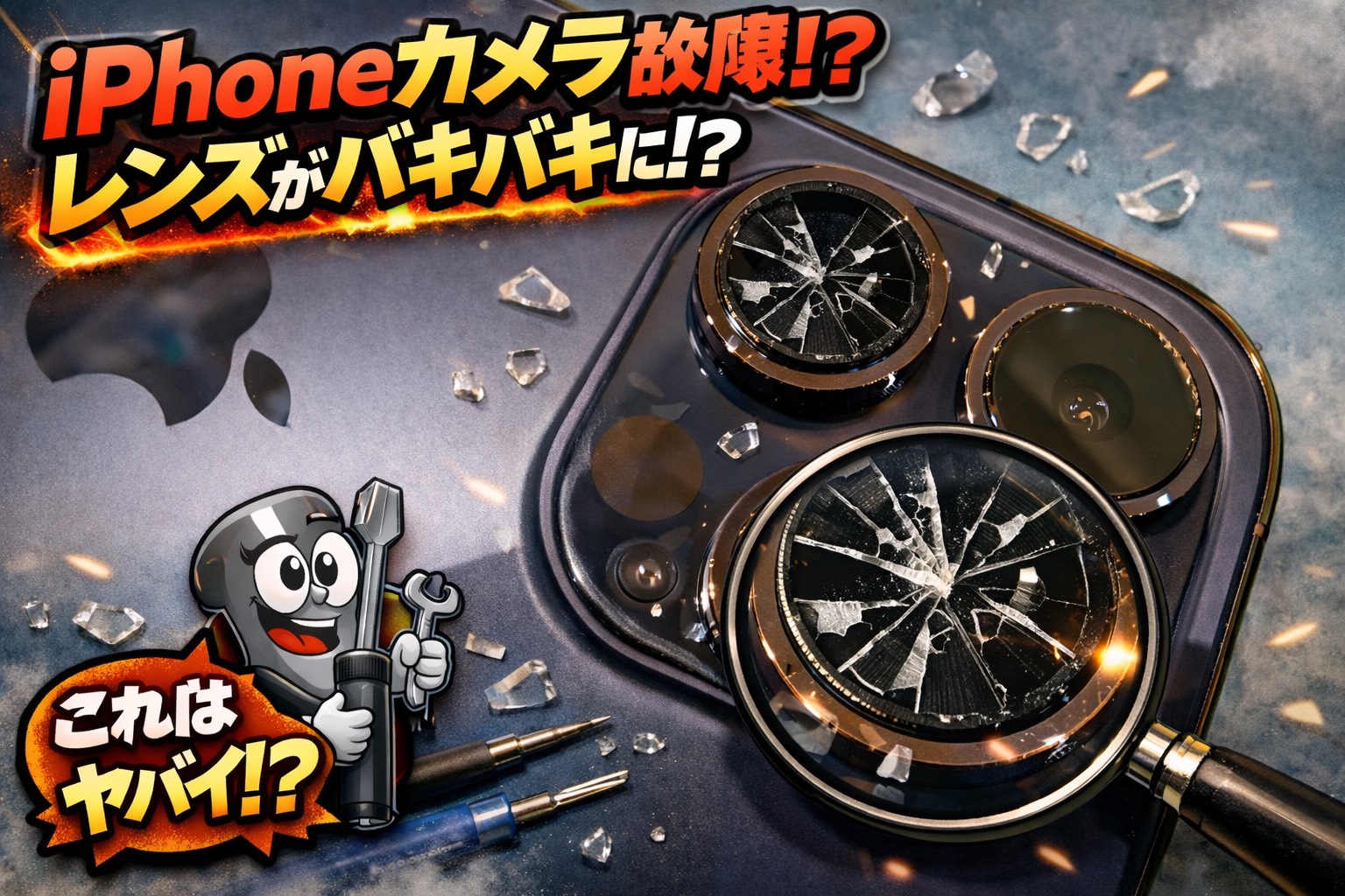 レンズ割れで諦めているそこのあなたへ。実はまだ直せます！！