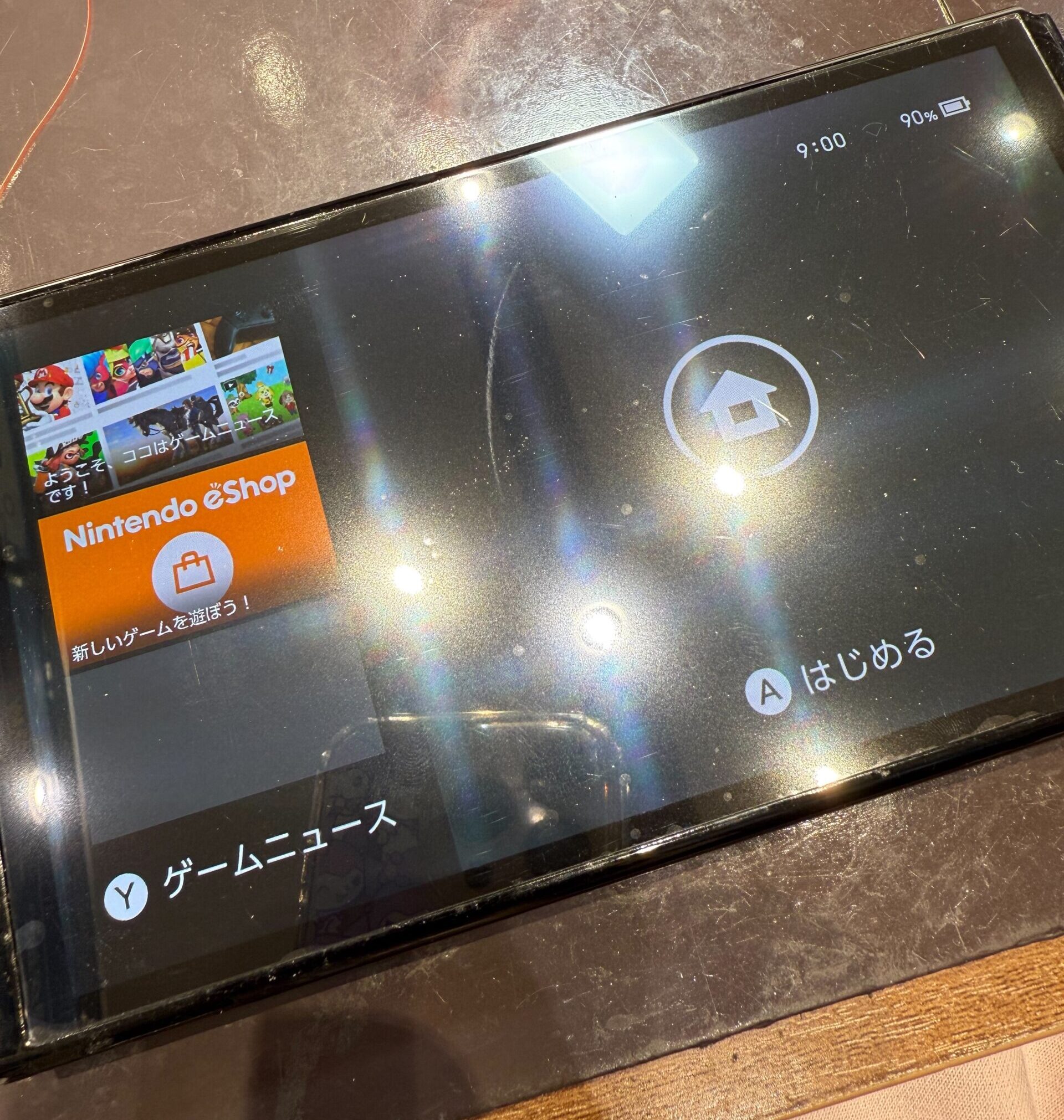 Nintendo switch 有機EL 画面交換後